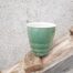 Mia-kop i mørkegrøn med hvid