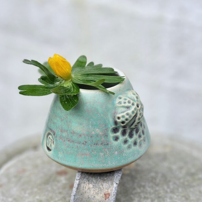 Fossilvase mini, grøn