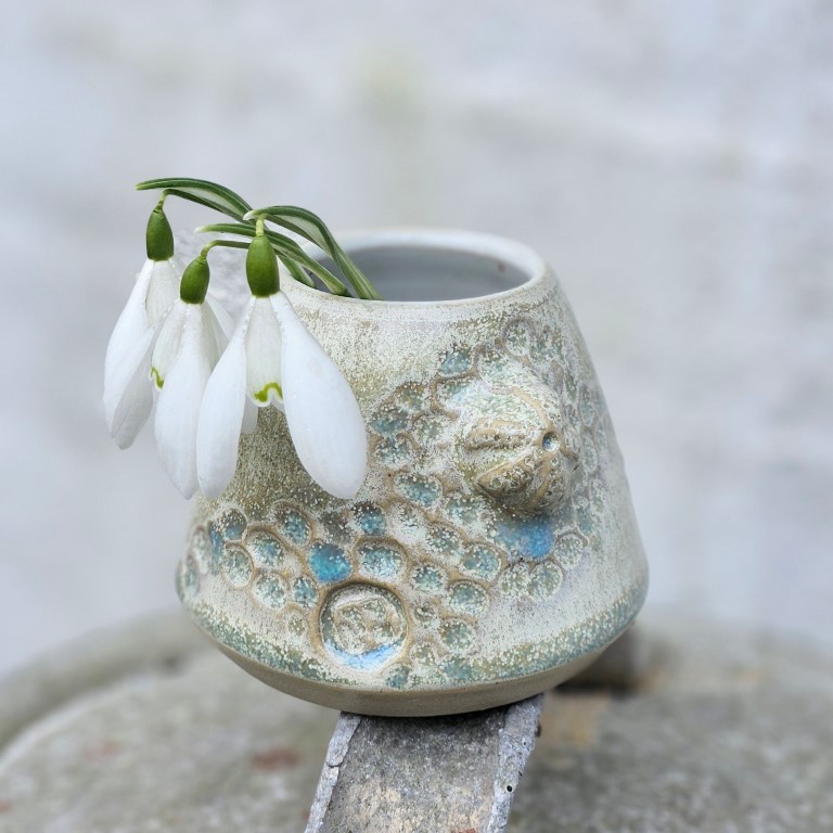 Mini fossilvase sand