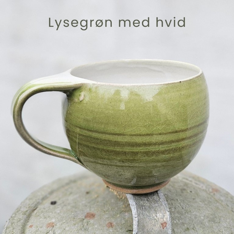 Kuglekop, lysegrøn med hvid