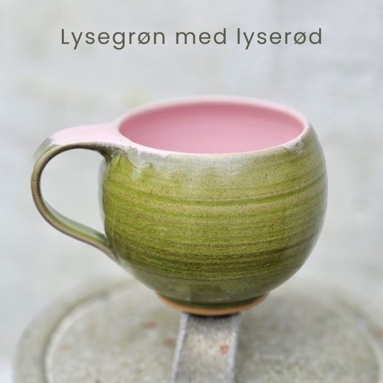 Kuglekop, lysegrøn med lyserød