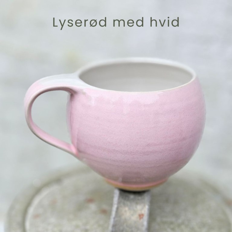 Kuglekop, lyserød med hvid